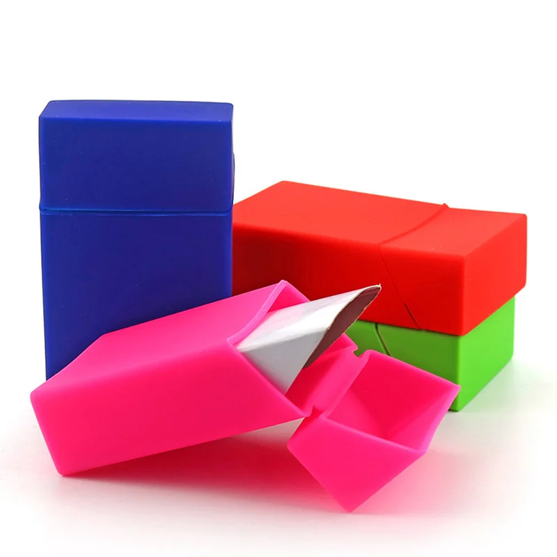 Коробка для сигарет 10 цветов силиконовый чехол Эластичный Силиконовый