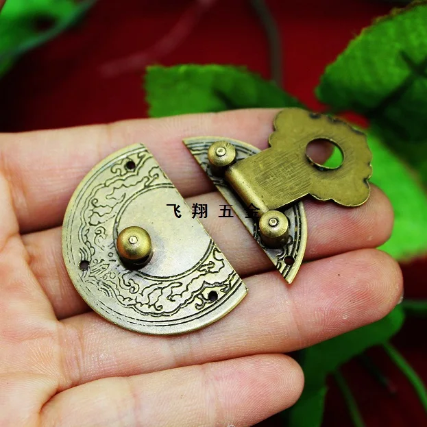 36 мм китайский Ming и Qing диаметр мебели латунная пряжка коробка для ювелирных