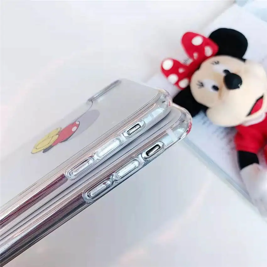 For iPhone XR XS MAX 8 7 6s Plus Clear TPU Soft Phone Case Full Back Cover Candy Hiding Mickey Mouse Cartoon Pattern Fundas Capa |