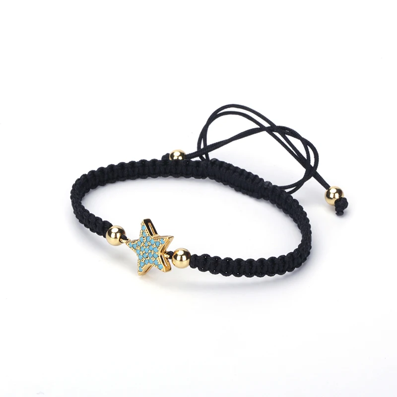 Горячая Распродажа брелоки Браслеты все голубого цвета со звездами паве ЧР