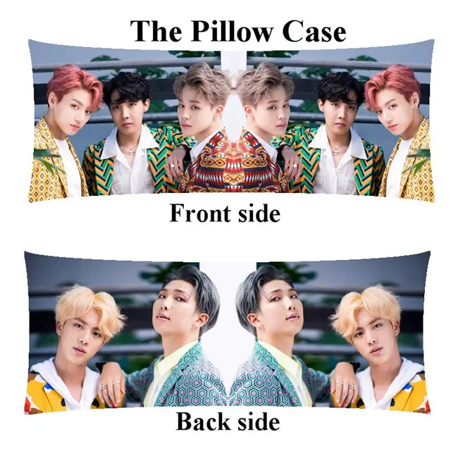 color Kpop rm Rap Monster home Boyfriend длинный Чехол на подушку Bangtan для мальчиков, чехол на заказ, двусторонний чехол с принтом - Цвет: color