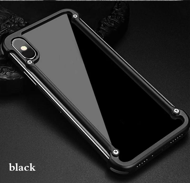 Металлический Utral-Thin Corver бампер чехол для iPhone XR, Простой деловой стиль с выемкой дизайн и силиконовая подушка безопасности