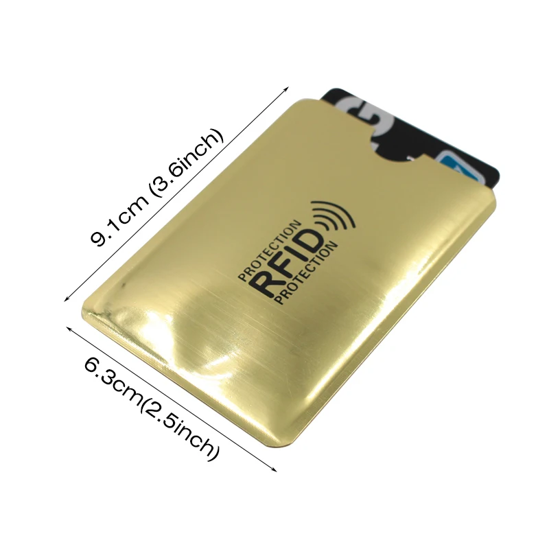 6 шт Многоцветный Анти Rfid Блокировка ридер замок банк держатель для карт ID карты Чехол Rfid защита металлический кредитный держатель для карт Алюминий