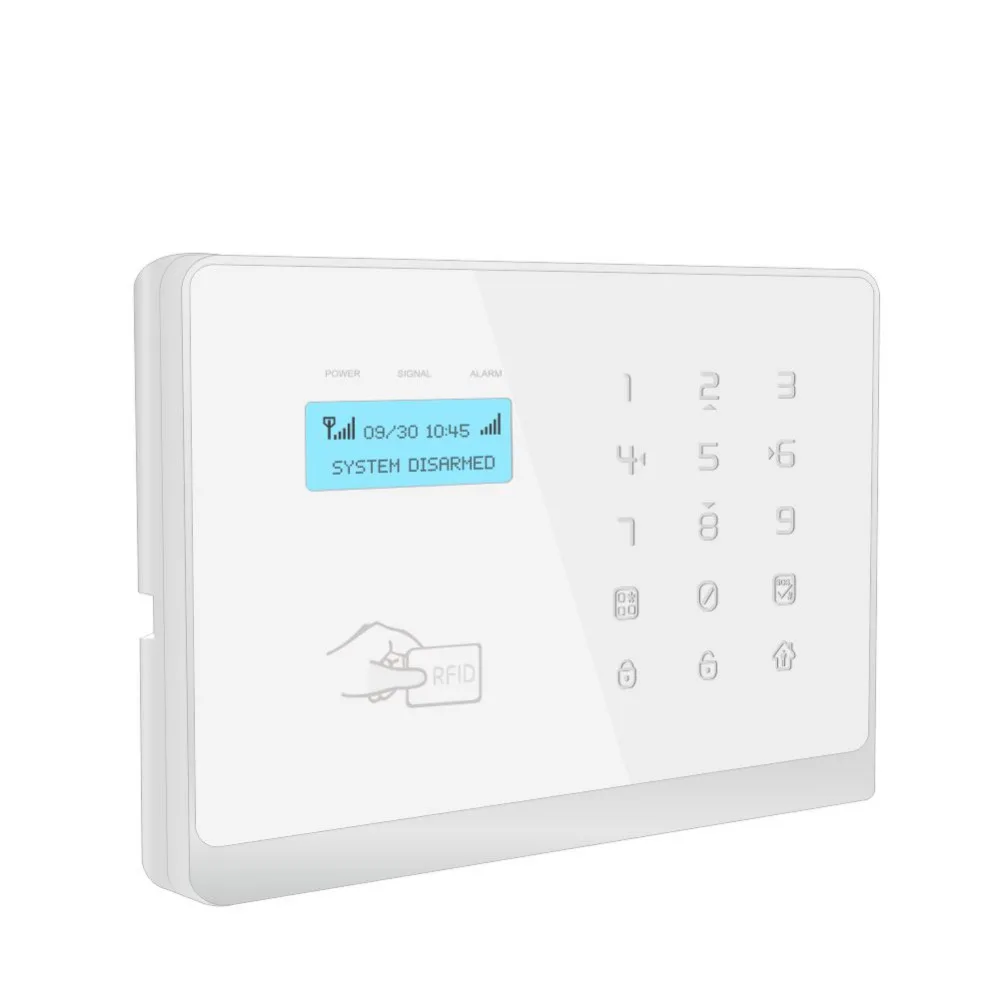 Волк-охранник Беспроводной ЖК-дисплей 3g GSM+ Wifi+ RFID Главная охранной сигнализации охранная Системы приложение Управление движения PIR детектор двери, окна Сенсор
