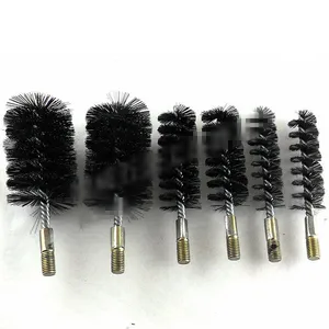 1 шт. 5560657075808590100 мм Диаметр круглая проволочная трубка из нержавеющей стали щетка для чистки трубки резьба 12 мм