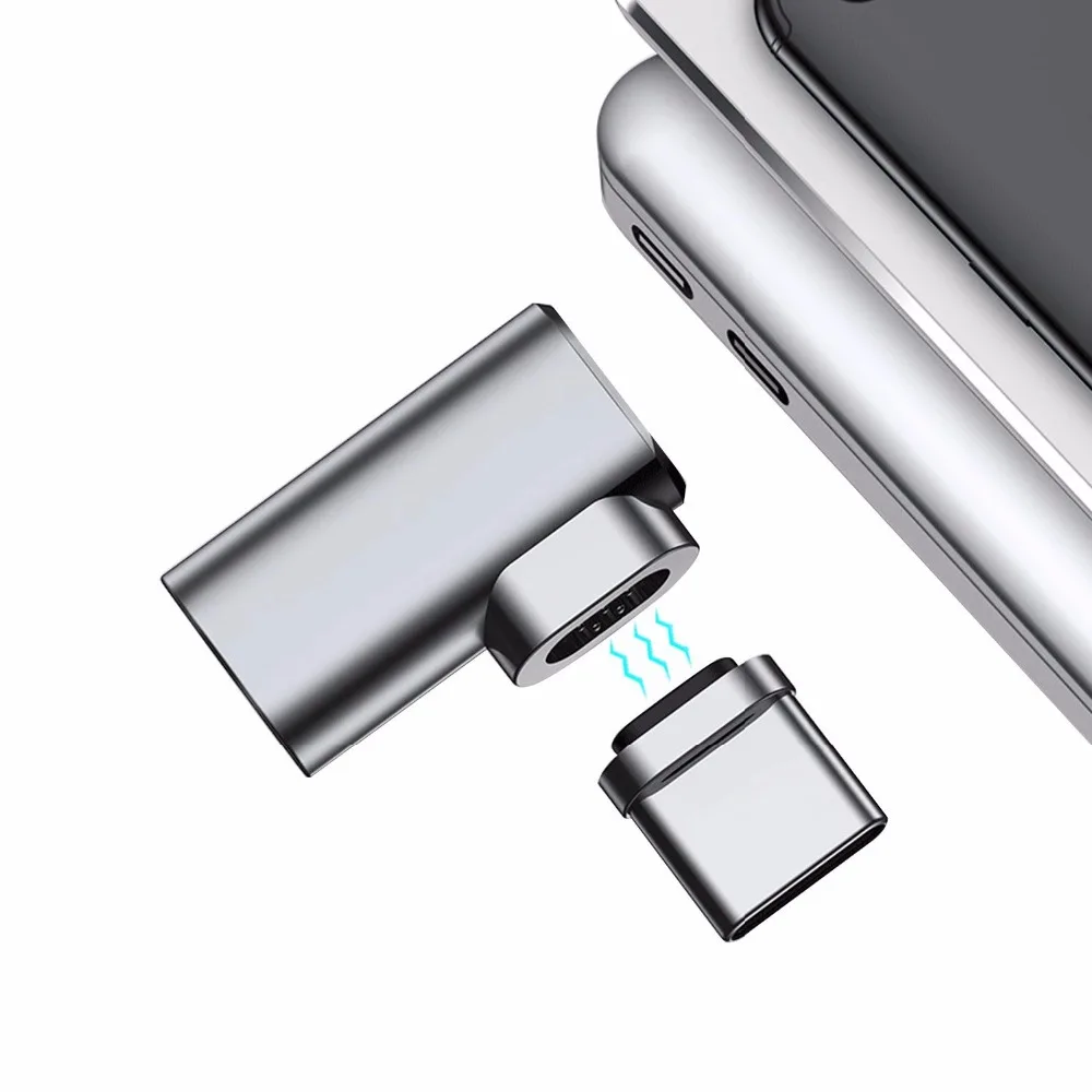 Магнитный адаптер USB C с l наконечником алюминиевый кабель конвертер типа к Type