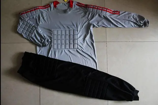 Для взрослых высокая эластичность полиэстер вратаря наборы дышащий футбол