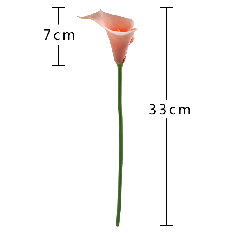 

CHENCHENG 10 Pieces / Lot PU Artificial Flowers Calla Lily Bunch Fake Flower Bouquet Table Home Wedding Decoration Fall Decor