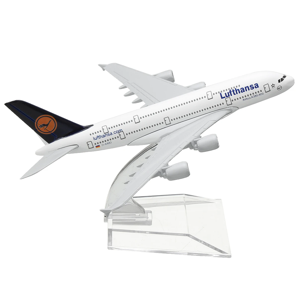 KIWARM 160 мм металлический самолет модель самолета A380 Lufthans аэроплан весы настольная игрушка украшения фигурки и миниатюры