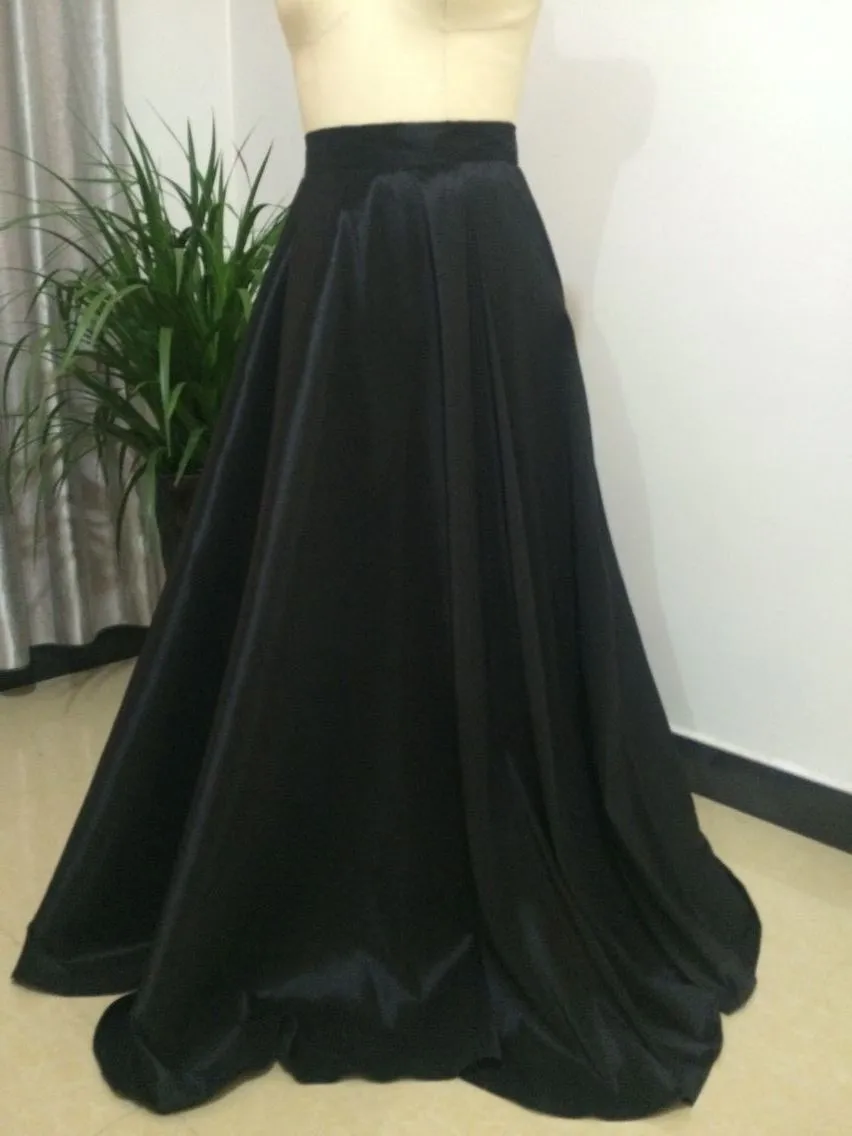 Длинная юбка макси с высокой талией лето весна длина пола плиссированная Женская