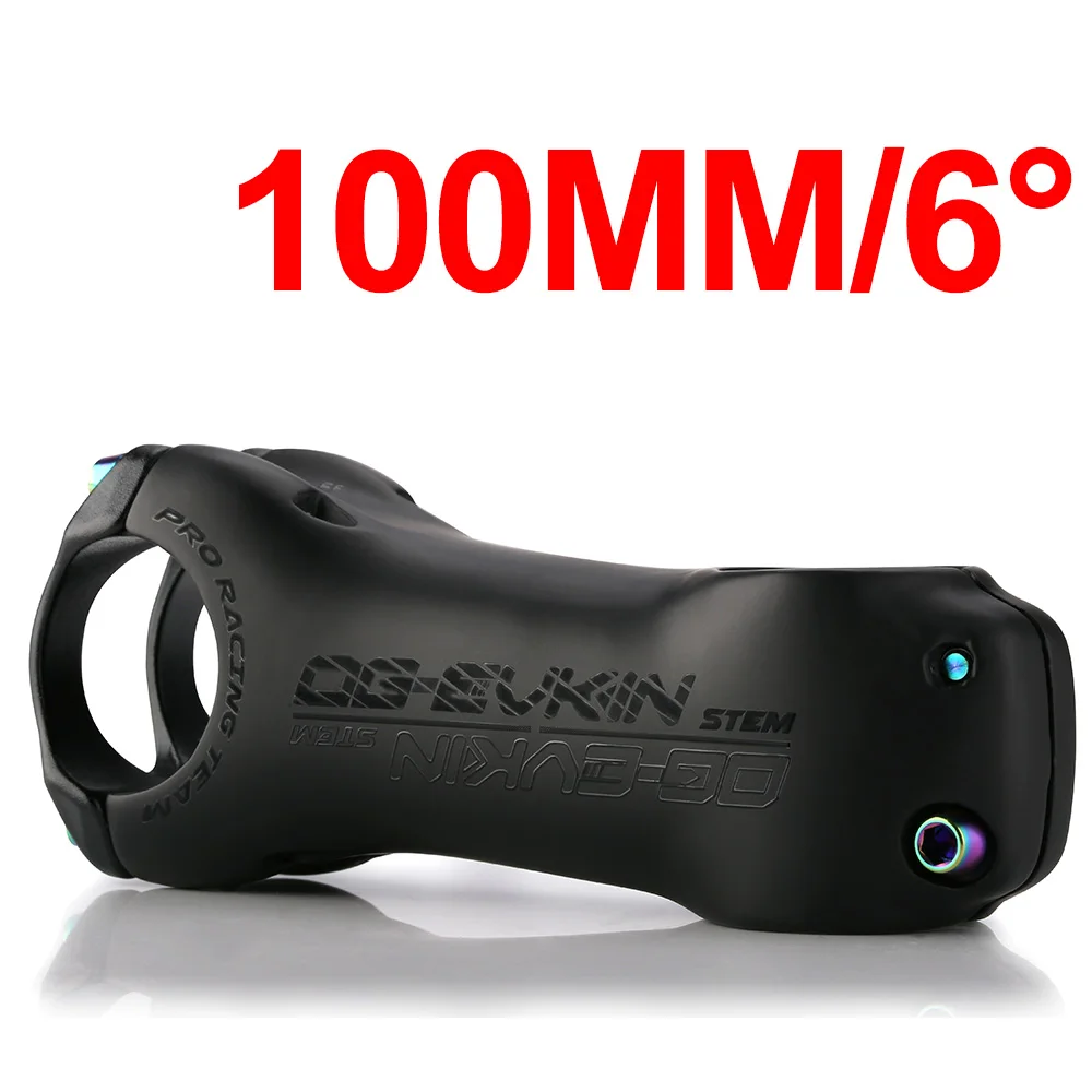 100mm UD matte OG-EVKIN CG004 из углерода велосипед Stem UD матовый дорожный велосипед Углеродистые стебли 80 мм 90 мм 100 мм 110 мм 120 мм титановый сплав велосипедный стержень 28,6 мм - Цвет: 100mm UD matte