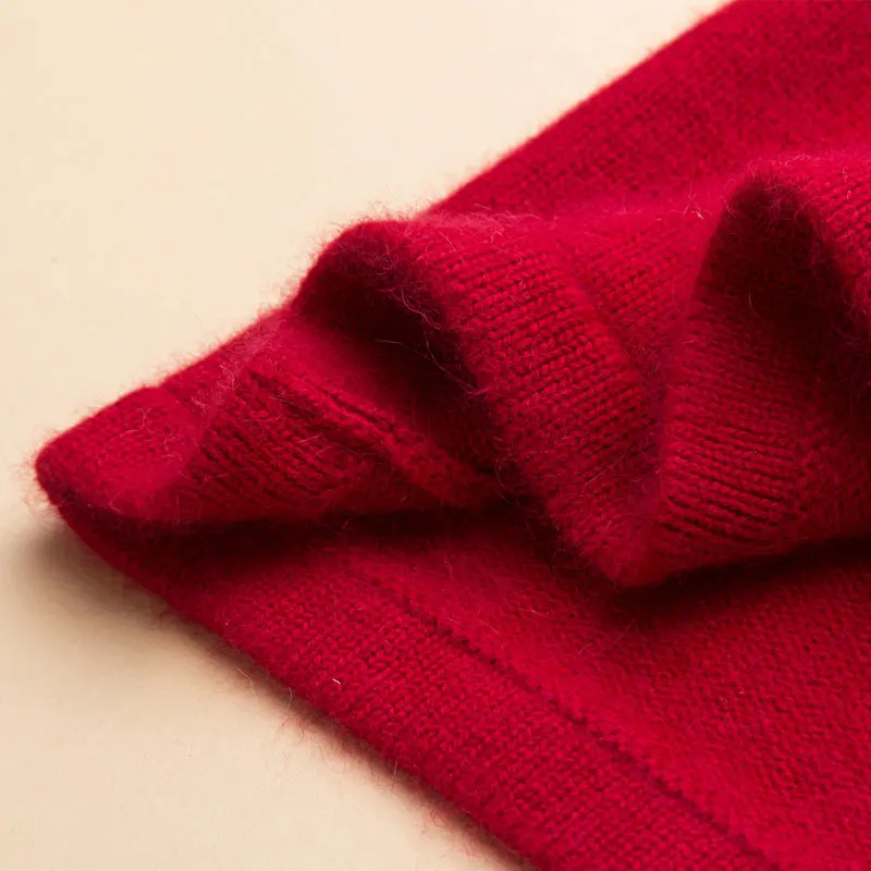 Long Wool Knitted Coat Women's Sweater 2018 Spring-Autumn Red Woolly Clothes Korean Thin Ladies Cardigan CH452 |