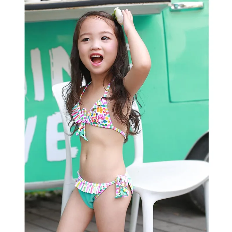 2018 новый маленький детский купальный костюм милый индивидуальный синий