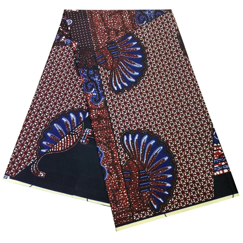 Африканская восковая ткань kente Ткань 6 ярдов Анкара африканская восковая печать Оптом Полиэстер Гана восковая ткань для платья