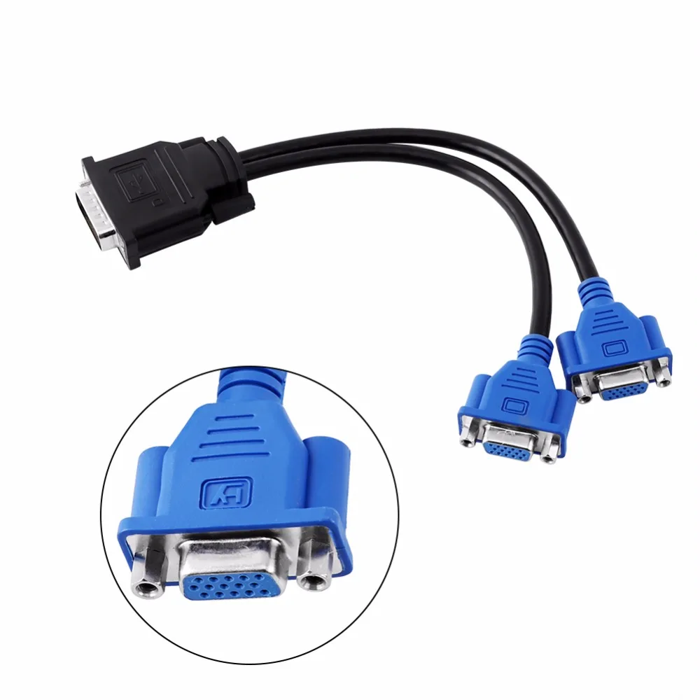 Usb разветвитель диаметром 5 9 мм (папа) на 2 VGA (мама)|2 vga|vga malevga male to |