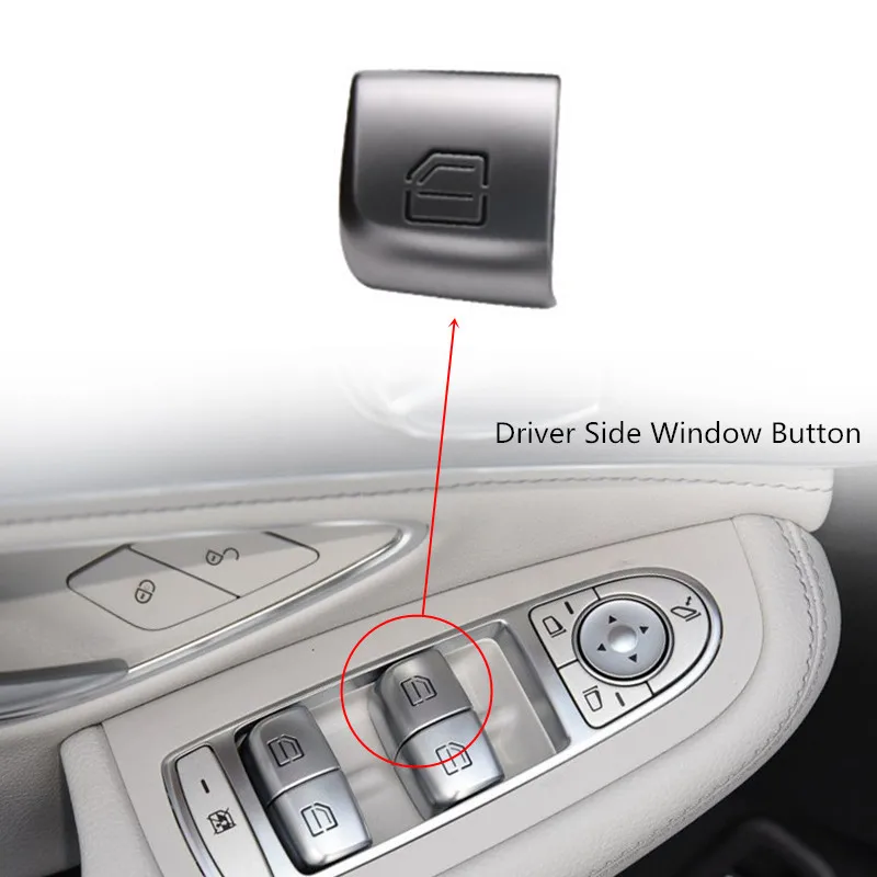 Кнопка окна стеклянная Кнопка стеклоподъемника Переключатель для Mercedes-Benz C class W205 GLC W253 задняя дверца багажника багажная задняя дверь - Цвет: Армейский зеленый