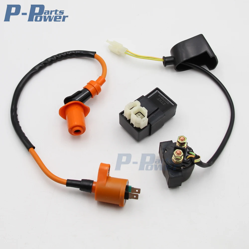 GY6 50CC 110CC 125CC 150CC CDI Производительность катушка зажигания реле стартера Китайский