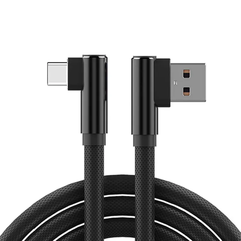 Usb type-C кабель для samsung S8 S9 huawei mate 30 Pro Быстрая зарядка type-C зарядный USB C кабель для передачи данных для Xiaomi mi 9 Красный mi Note 7 - Цвет: Черный