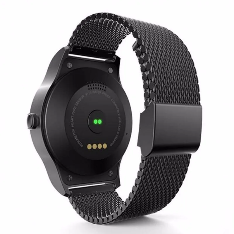SMA-R Bluetooth Полный Круглый Smartwatch Спорт Шагомер монитор сердечного ритма кожа Смарт часы наручные Телефон для iOS Android