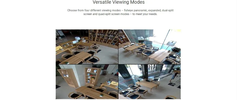 HIKVISION EZVIZ C6P 3MP 360 ° рыбий глаз безопасности ноль слепых зон ez360 Pano двухстороннее аудио 2,4 ГГц и 5 ГГц Wi-Fi металлический корпус