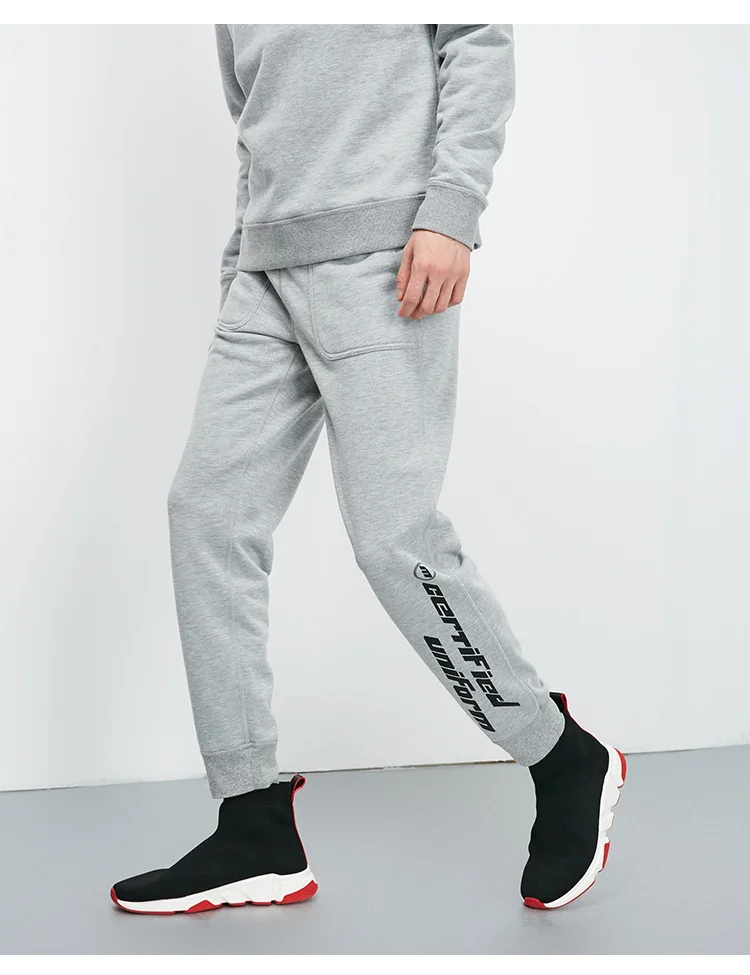 JackJones мужские двухсторонние повседневные тренировочные брюки с буквенным принтом | 219114526