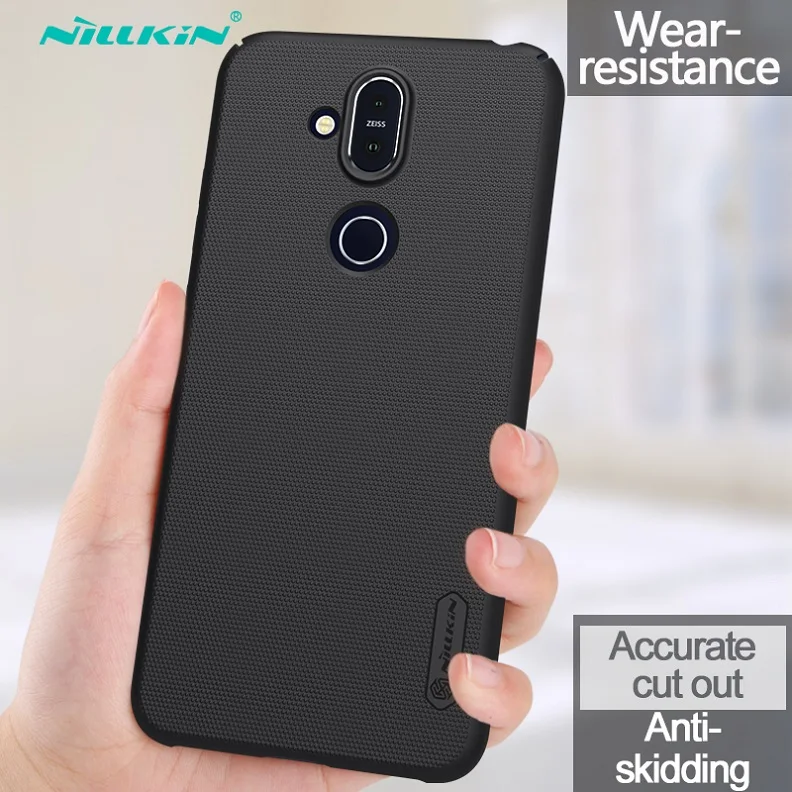 Black Для Nokia X7 случае 8,1 6,18 дюймовый корпус Nillkin матовое Щит Жесткий PC телефон задняя крышка Coque чехла для nokia 8,1X7 6,18'' - Цвет: Black