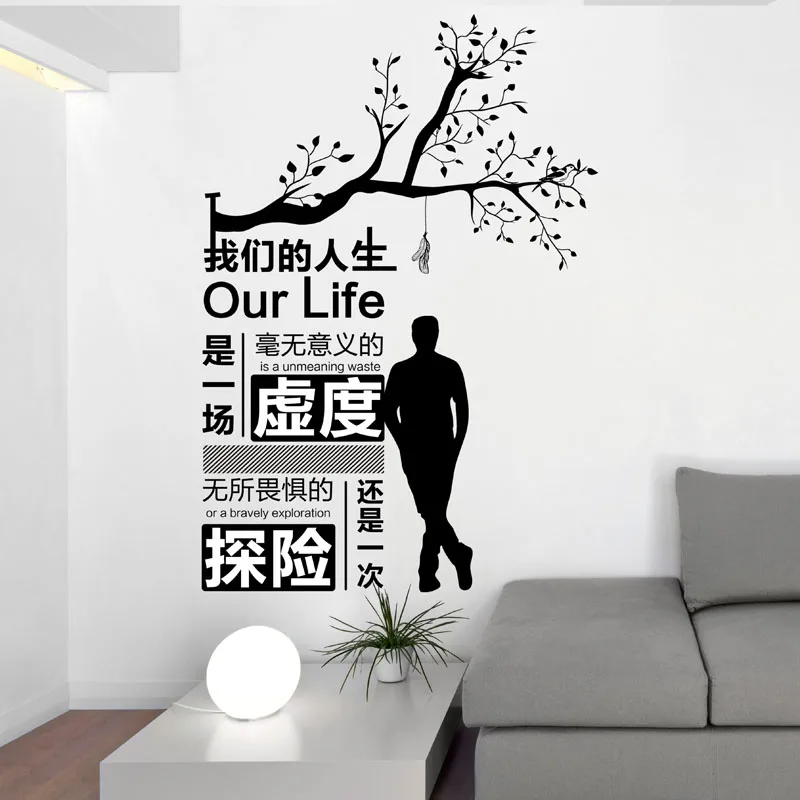 [Fundecoration] цитаты заявления о том какой будет наша жизнь настенные наклейки на