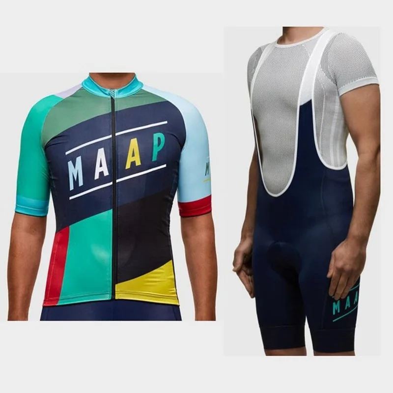 11 MTB camisa de ciclismo Team MAAP, летние комплекты из Джерси с коротким рукавом для велоспорта и гоночных велосипедных шорт, Мужская одежда для велоспорта, костюм - Цвет: 11