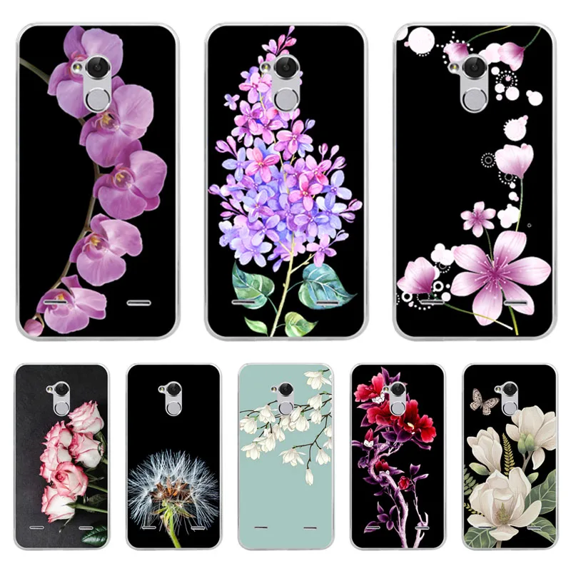 Чехол zte blade v7 lite силиконовый популярный чехол с цветочным рисунком из мягкого ТПУ
