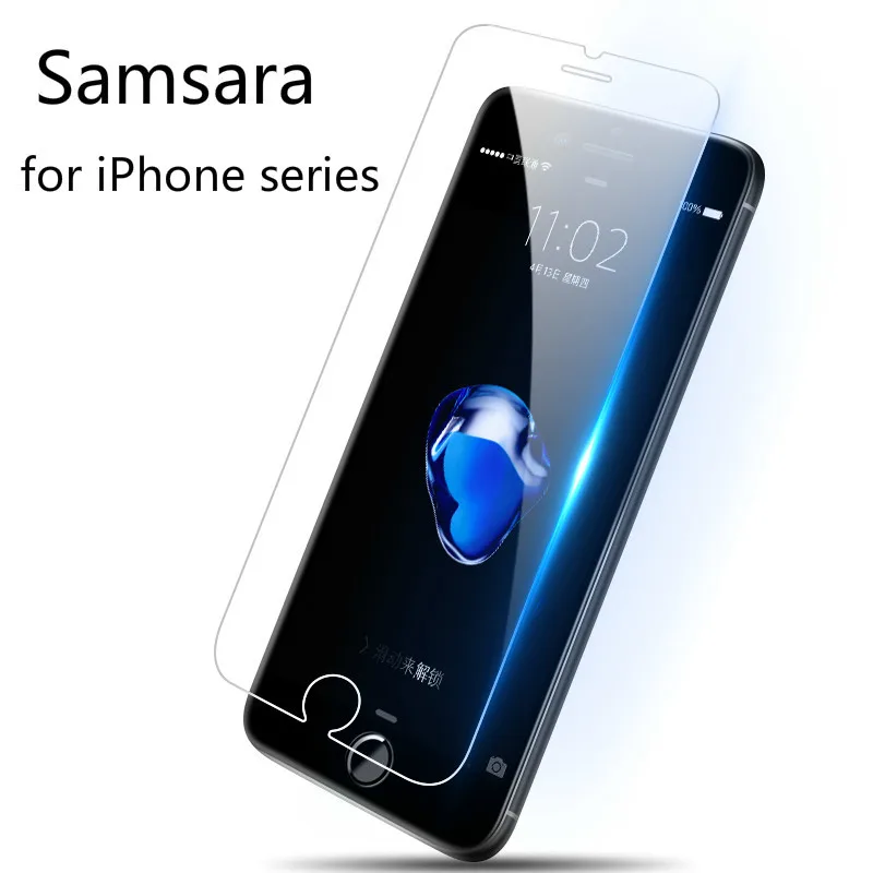 Для iphone 7 закаленное стекло для iphone 6 6s 7 plus 5S 4S 8 8plus для iphone 7 Защита экрана закаленное стекло для iphone 7X6
