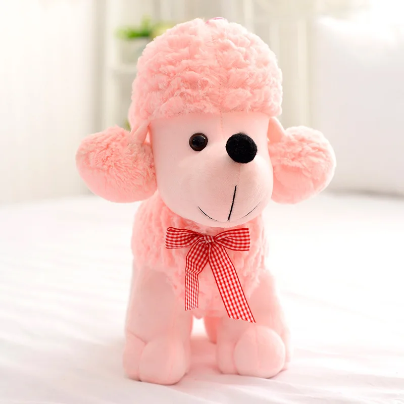 Кукла Пудель 22 см милая маленькая розовая собака плюшевая игрушка на день