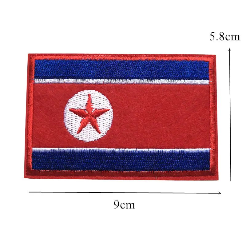 28-North Korea 30 стран вышитые национальные нашивки с флагами пришить железные значки США Великобритания AU Для сумки джинсы шляпа футболка DIY Аппликации Ремесло Декор - Цвет: 28-North Korea