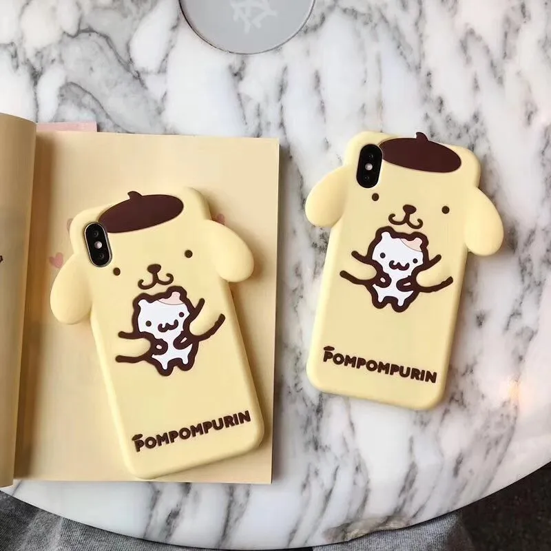 Мягкий силиконовый чехол для apple iphone X Xs 7 8 6 6s Plus милая резинка гелевый Чехол
