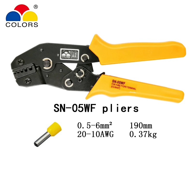 SN 06WF/02WF/05WF/16 wfобжимные плоскогубцы 0 25 6 мм2 23 10AWG с 1020 шт. трубчатыми клещи 14 16