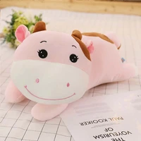 cute cow pacify sleeping pillow plush toy doll cow doll birthday gift
