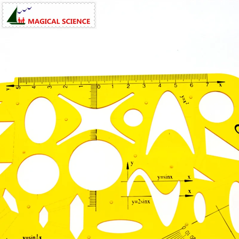 Пластиковые Обучающие математические шаблоны многофункциональные линейки для