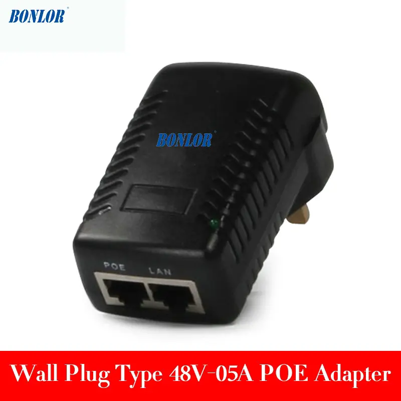 48 В постоянного тока 0 5 А POE (Питание Ethernet) Инжектор для IP камеры видеонаблюдения