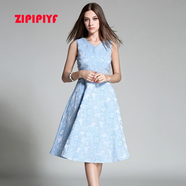 Zipipiyf женщины sexy кружева платья 2017 дамы партия обычная рукавов v шеи линия плиссе