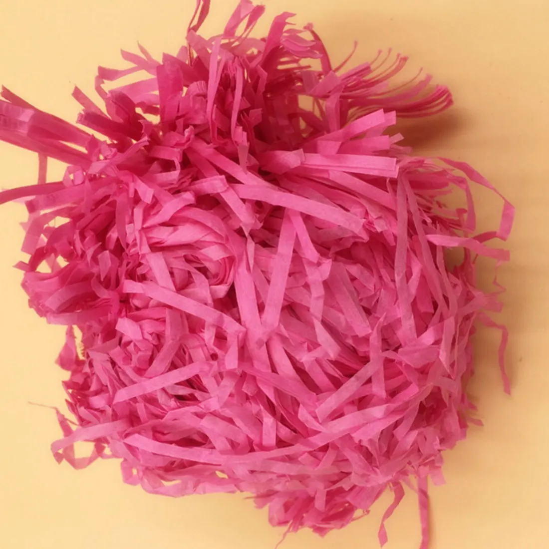 20 г/пакет измельченные Crinkle бумажная рафия конфетти DIY сухая соломенная Подарочная коробка наполнение материал Свадьба/День рождения украшения - Цвет: Rose red
