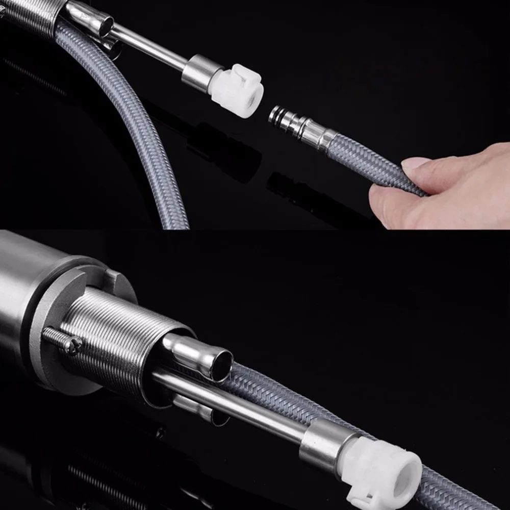304 Stainless Steel Kitchen Pull-out Faucet Hot And Cold Sink Telescopic Drop Shipping Wholesale Supplier Sale | Обустройство дома
