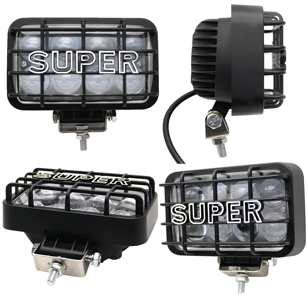 CO LIGHT Led 12 Volt 40W Additional Lights 4X6 Leds Off Road 4X4 Auto Light Spot 4D for Lada Niva Uaz Tractor Jeep Wrangler Boat |