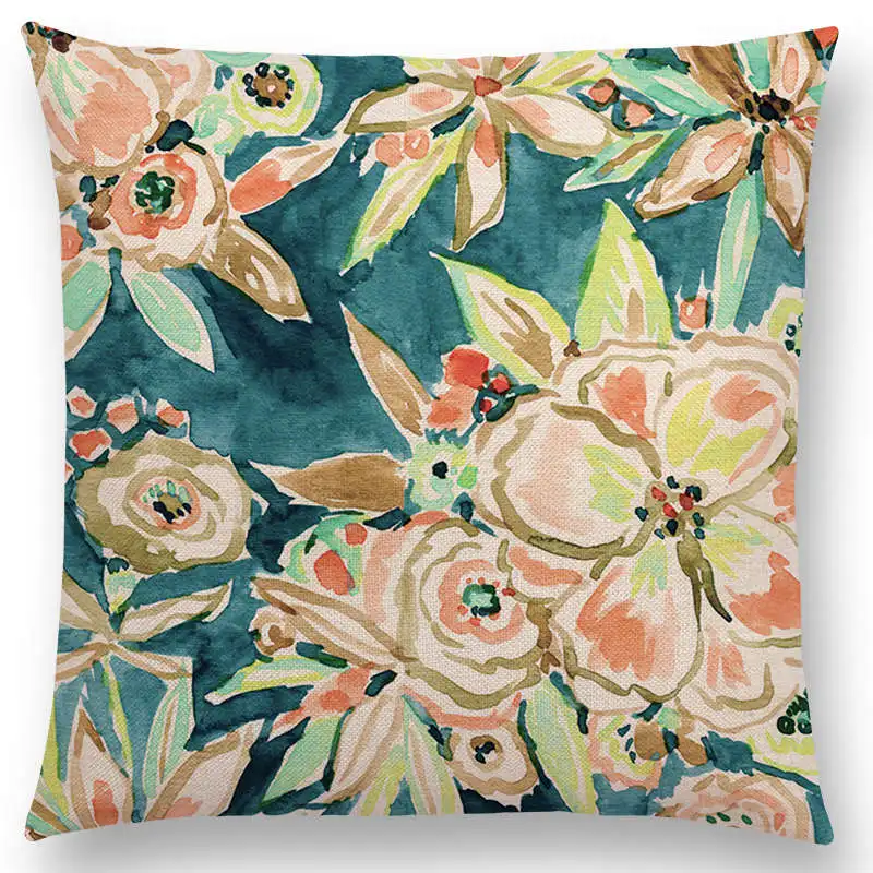 Красивые цветы Акварель Искусство рай Цветочные расцветки сад радость красочный