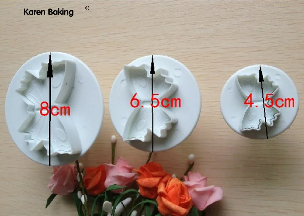 3 шт. в форме бабочки торт печенье машина плунжерная паста сахар ремесло