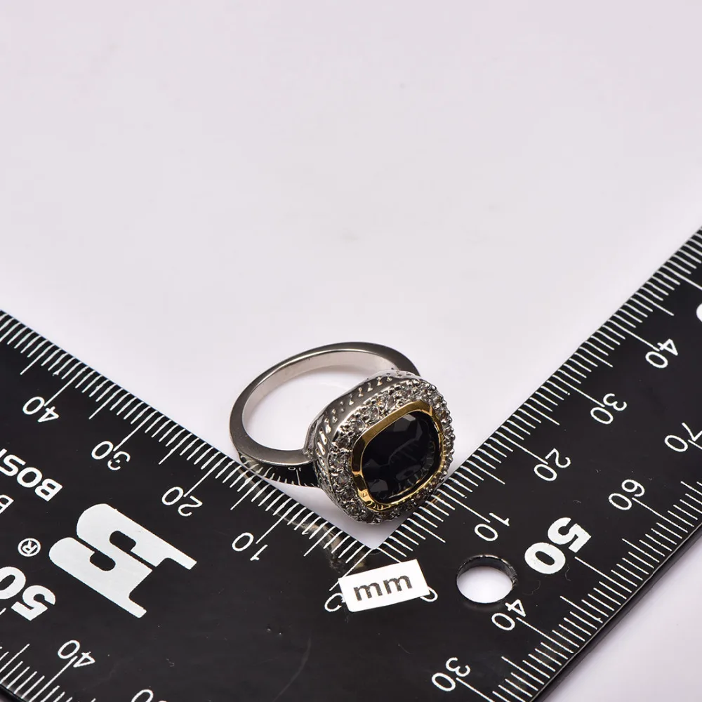 Женское кольцо из серебра 925 пробы с ониксом размеры 6 7 8 9 10|fashion rings for women|rings womenring |