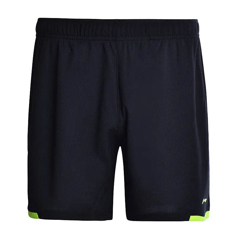 Li-Ning мужские шорты для бадминтона, дышащие спортивные шорты с подкладкой из полиэстера AAPM143 MKY300 - Цвет: AAPM143-4H