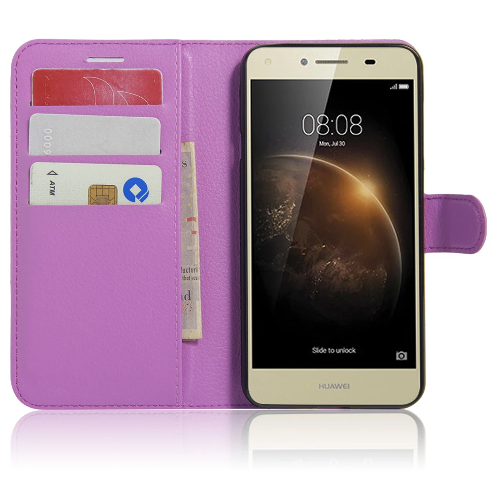 Для Huawei Y6 Elite/Y5 II 5.0 Дюймов Телефон Сумка Funda Carcasa Капа Мода PU Кожаный Бумажник Чехол