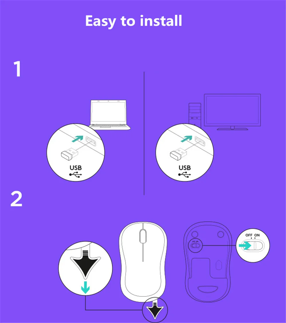 logitech M280 Беспроводная игровая мышь Поддержка мыши для офиса Тесты с USB нано-приемник 1000 точек/дюйм для Windows 10/8/7/vista и Mac OS