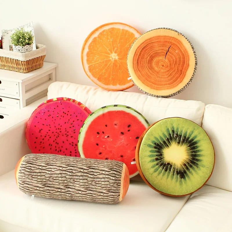 

Creative 3D fruit PP cotton Pillows Office chair cushions sofa Blankets Pillows home Pillows decoration almofadas Gifts 40x40cm