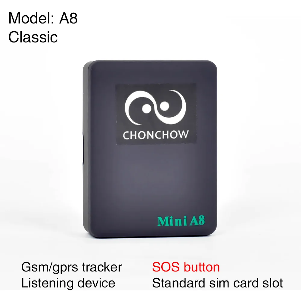 Classice A8 ChonChow Мини GSM GPRS трекер в режиме реального времени прослушивание микро gps трекер для детей автомобиль Quad-band GSM контроллер сигнализации - Цвет: Classice A8
