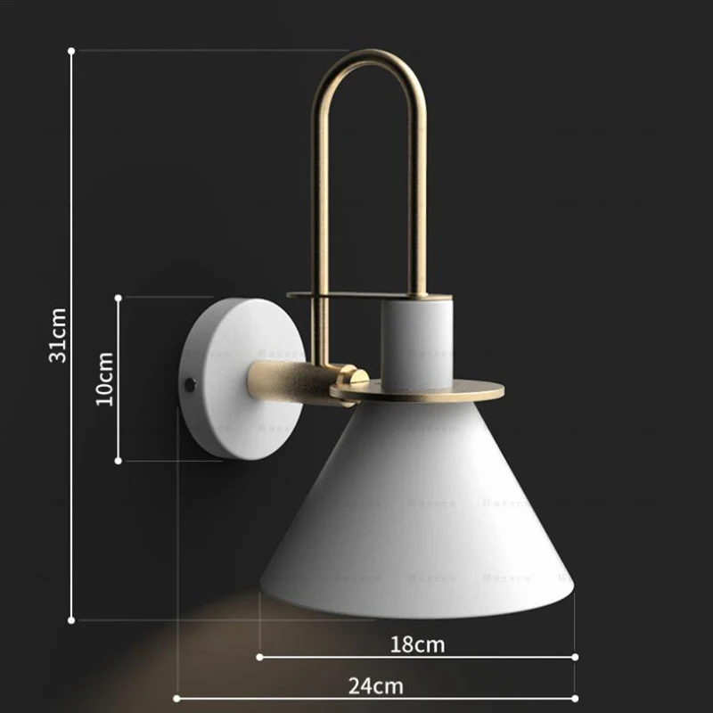 Artpad 5w Nordic Creative Loft Horn Wall Lamp Bedroom Bedside Staircase Mirror Iron Sconce Lighting Fixtures With Led Bulb | Освещение